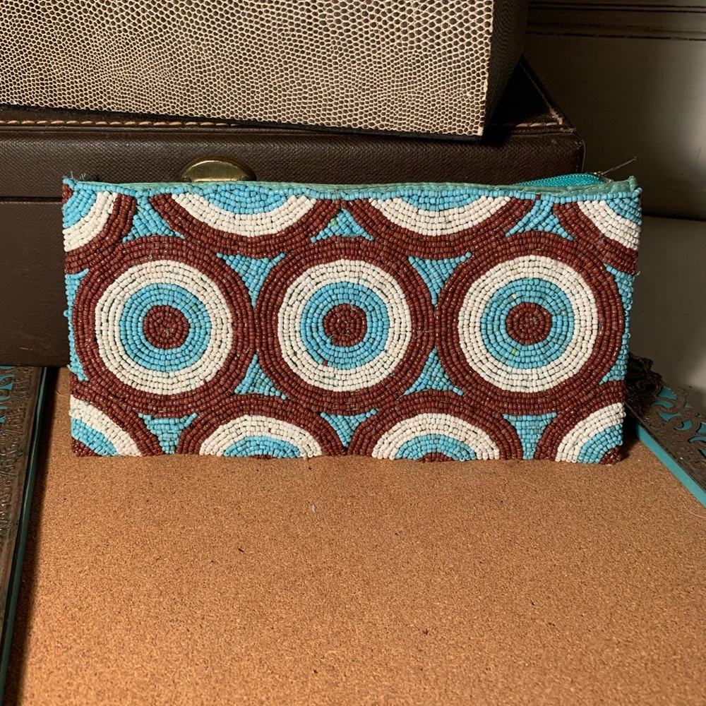 Vintage Micro Beaded Clutch